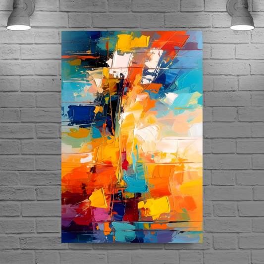 Abstract Print 4, Printed On Canvas, Vivid Colours, Art Prints, Box Canvas, Unique Images, A Gift To Last A Lifetime...