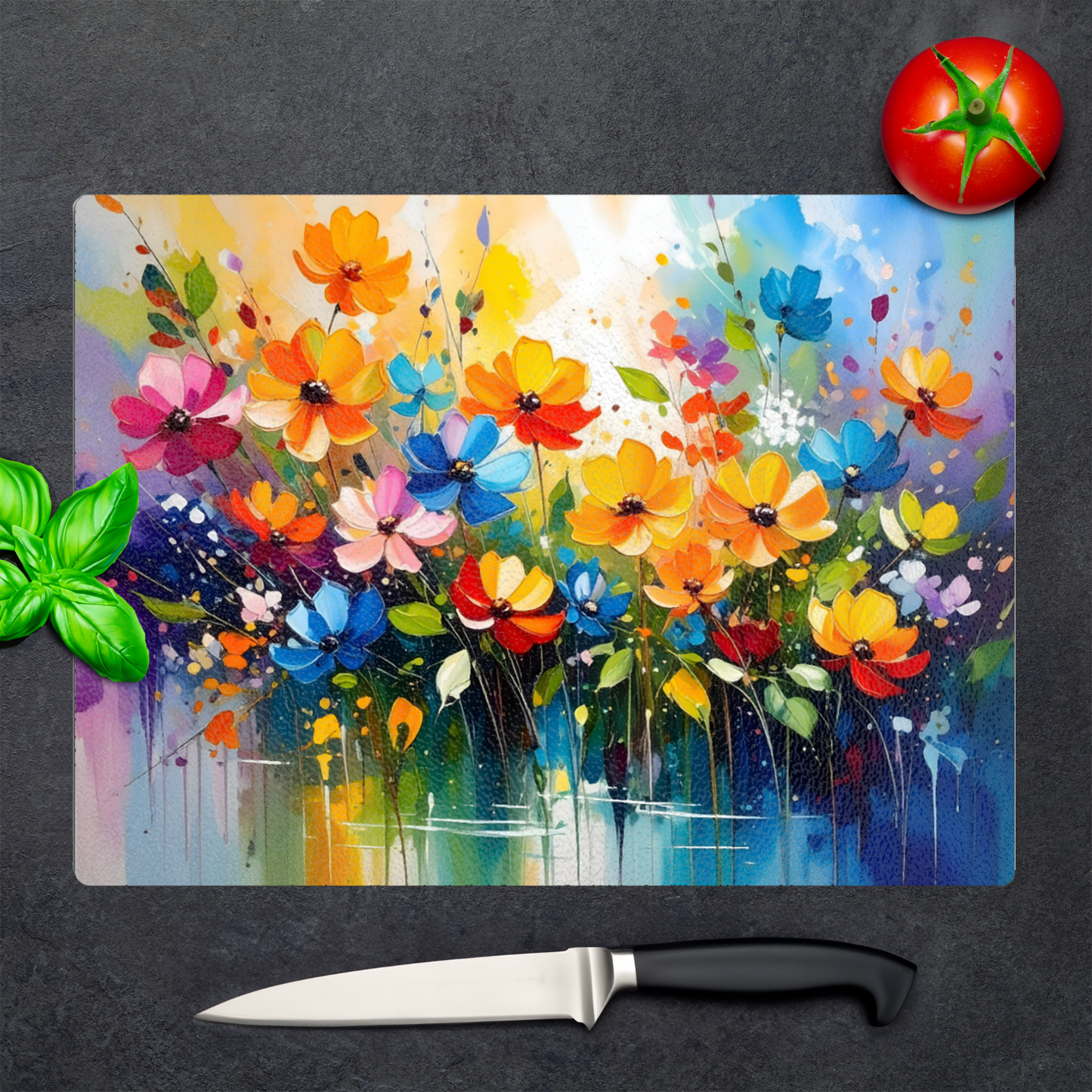 Glass Chopping Board CB5, Heat Resistant, Textured Surface, Available In 2 Sizes...