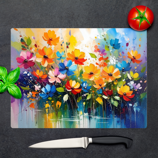Glass Chopping Board CB5, Heat Resistant, Textured Surface, Available In 2 Sizes...