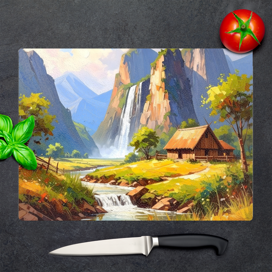 Glass Chopping Board CB7, Heat Resistant, Textured Surface, Available In 2 Sizes...