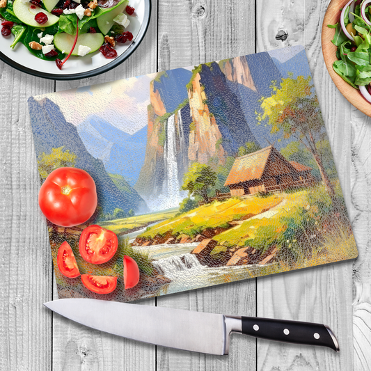 Glass Chopping Board CB7, Heat Resistant, Textured Surface, Available In 2 Sizes...