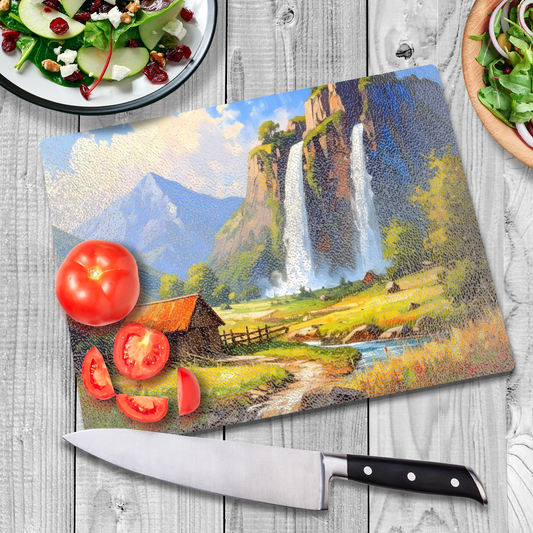 Glass Chopping Board CB8, Heat Resistant, Textured Surface, Available In 2 Sizes...