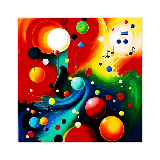 Abstract Circles 1,  Printed On Canvas, Vivid Colours, Box Canvas, Unique Images, A Gift To Last A Lifetime...