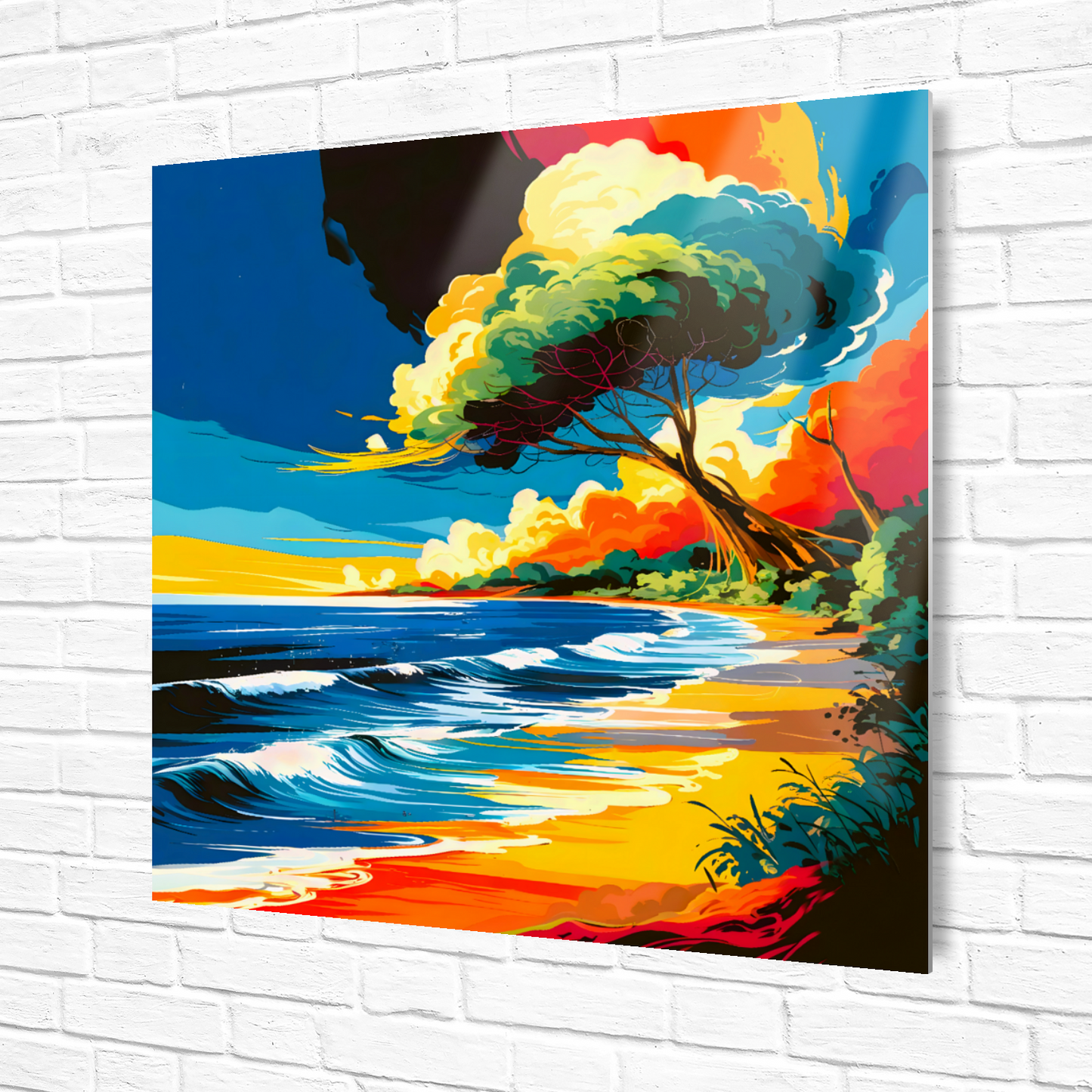 Tropical Beach 1, Printed On High Gloss Aluminium To Enhance Colours And Detail, Unique Images, A Gift To Last A Lifetime...