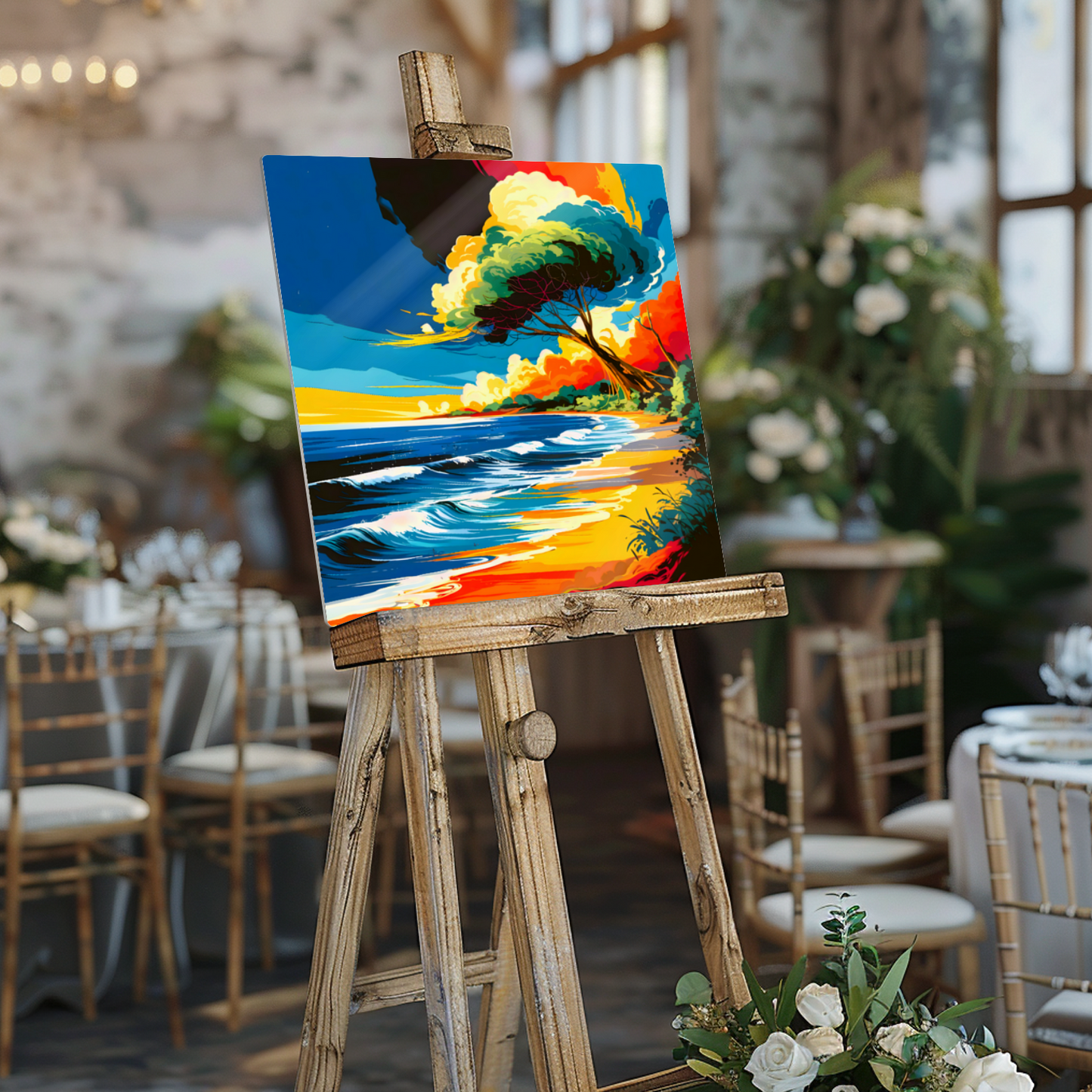 Tropical Beach 1, Printed On High Gloss Aluminium To Enhance Colours And Detail, Unique Images, A Gift To Last A Lifetime...