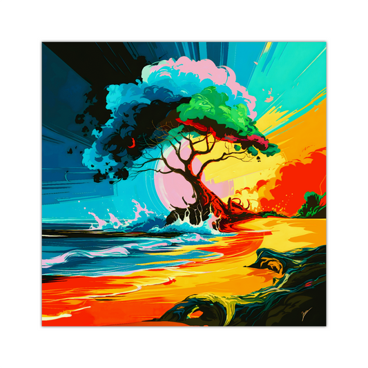 Tropical Beach 2, Printed On Canvas, Vivid Colours, Box Canvas, Unique Images, A Gift To Last A Lifetime...