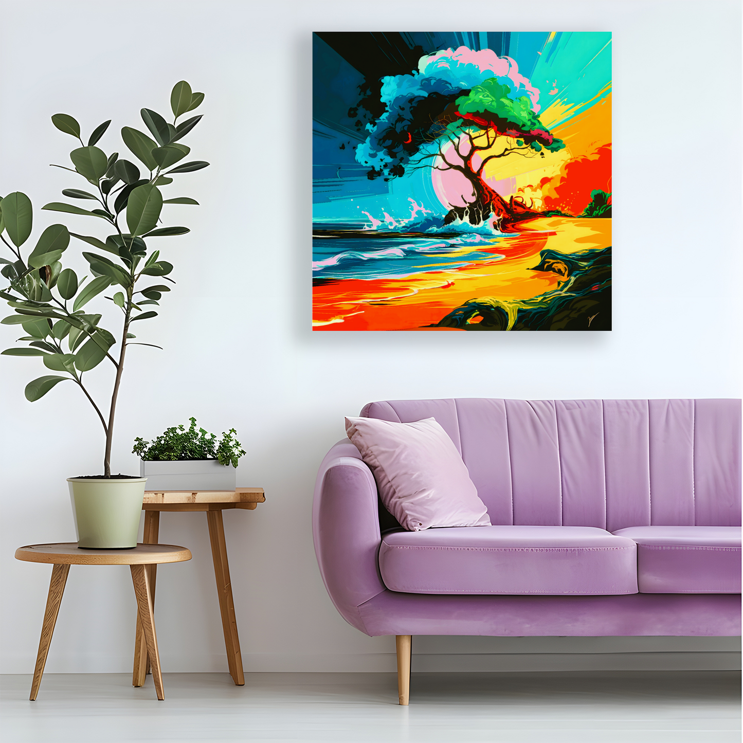 Tropical Beach 2, Printed On Canvas, Vivid Colours, Box Canvas, Unique Images, A Gift To Last A Lifetime...