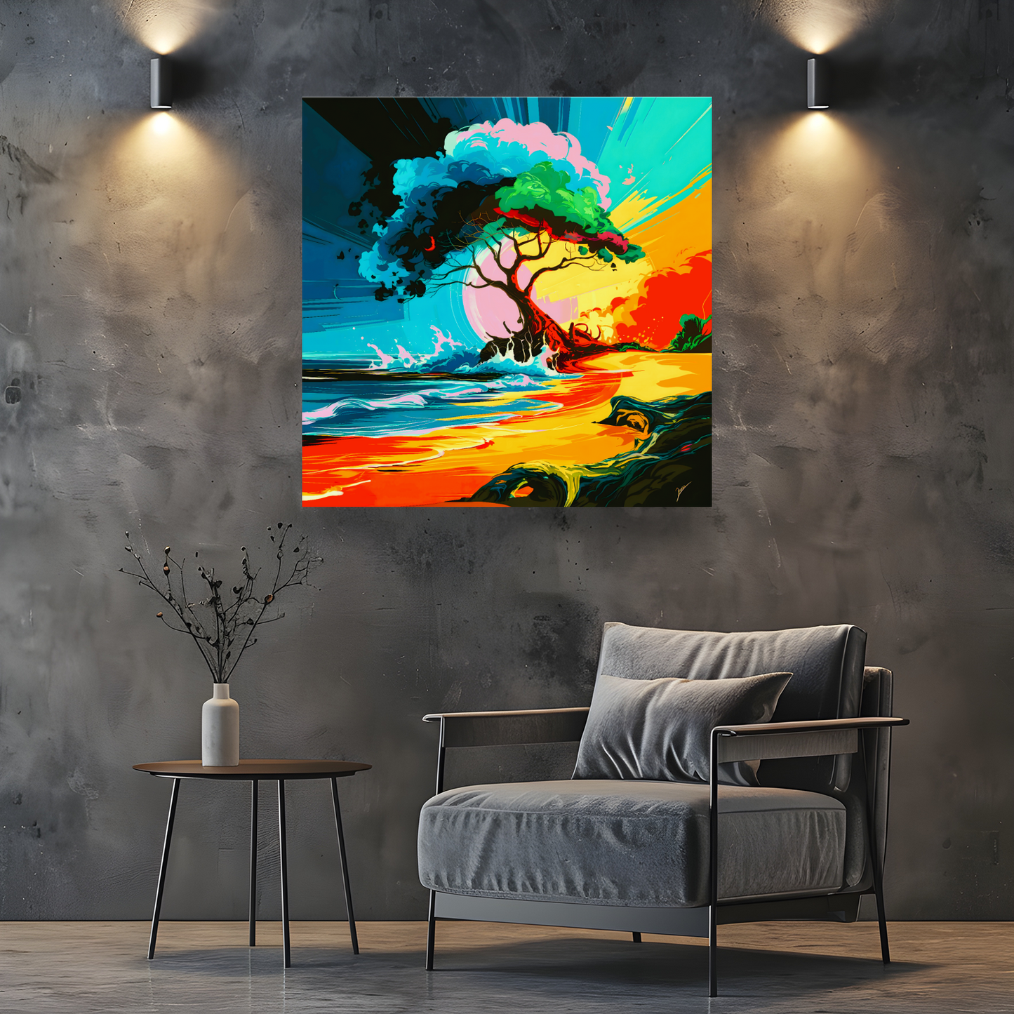Tropical Beach 2, Printed On Canvas, Vivid Colours, Box Canvas, Unique Images, A Gift To Last A Lifetime...