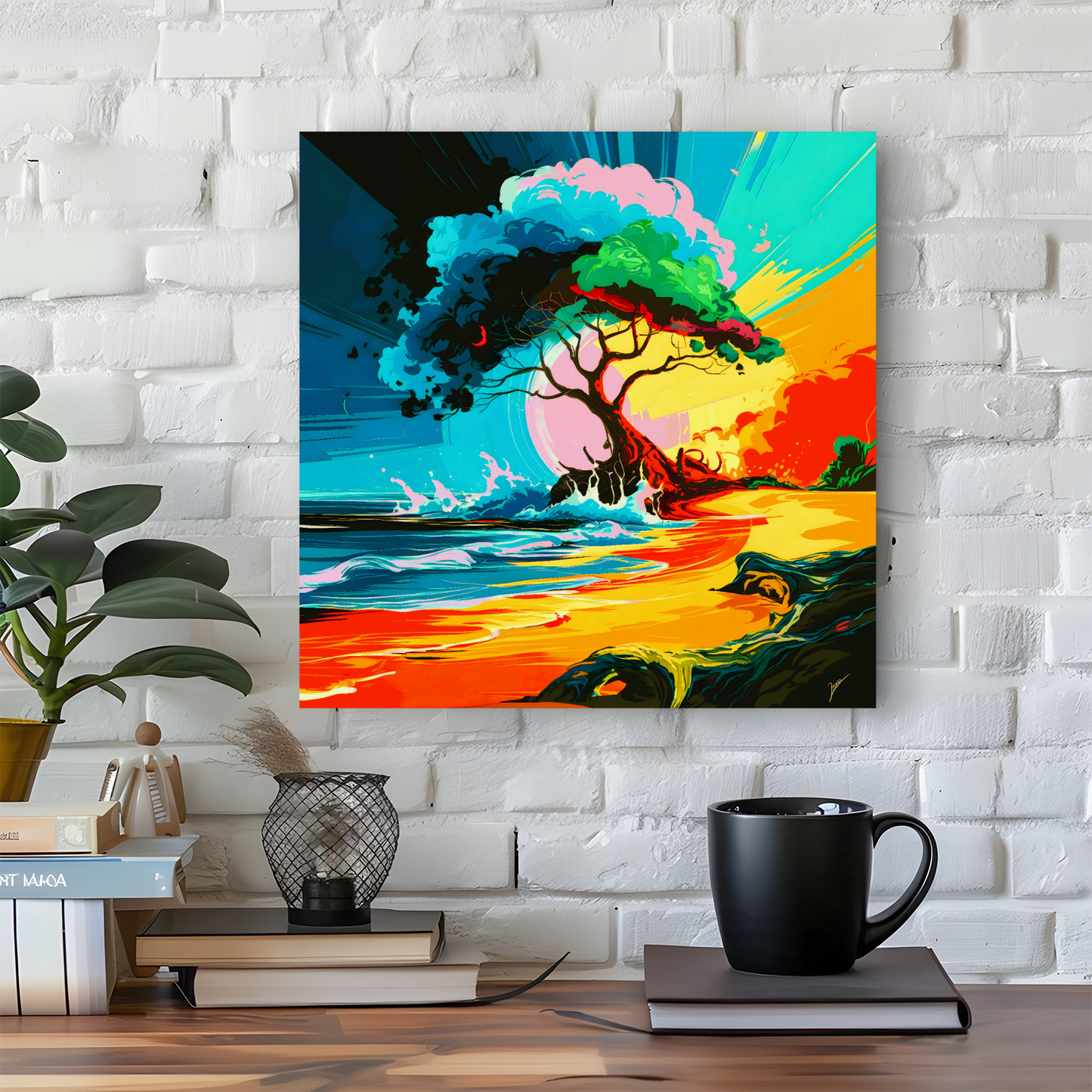 Tropical Beach 2, Printed On Canvas, Vivid Colours, Box Canvas, Unique Images, A Gift To Last A Lifetime...