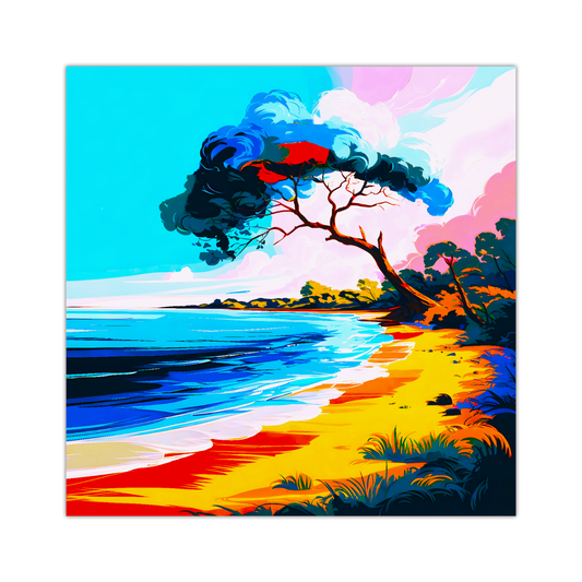 Tropical Beach 3, Printed On Canvas, Vivid Colours, Box Canvas, Unique Images, A Gift To Last A Lifetime...