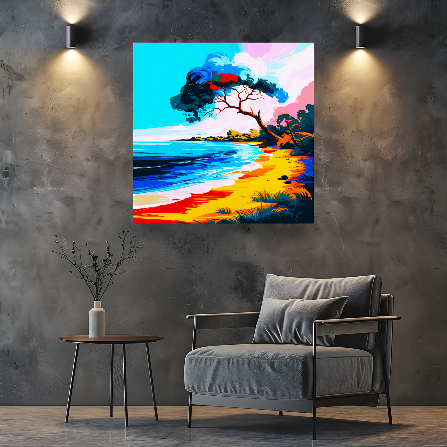 Tropical Beach 3, Printed On Canvas, Vivid Colours, Box Canvas, Unique Images, A Gift To Last A Lifetime...