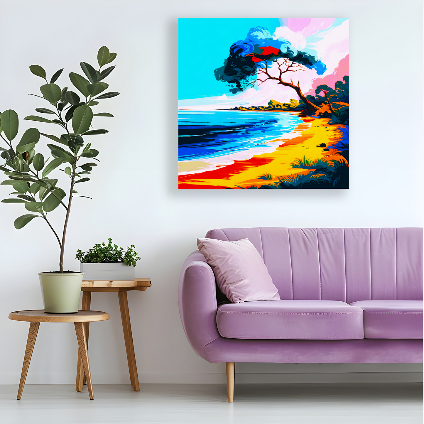 Tropical Beach 3, Printed On Canvas, Vivid Colours, Box Canvas, Unique Images, A Gift To Last A Lifetime...