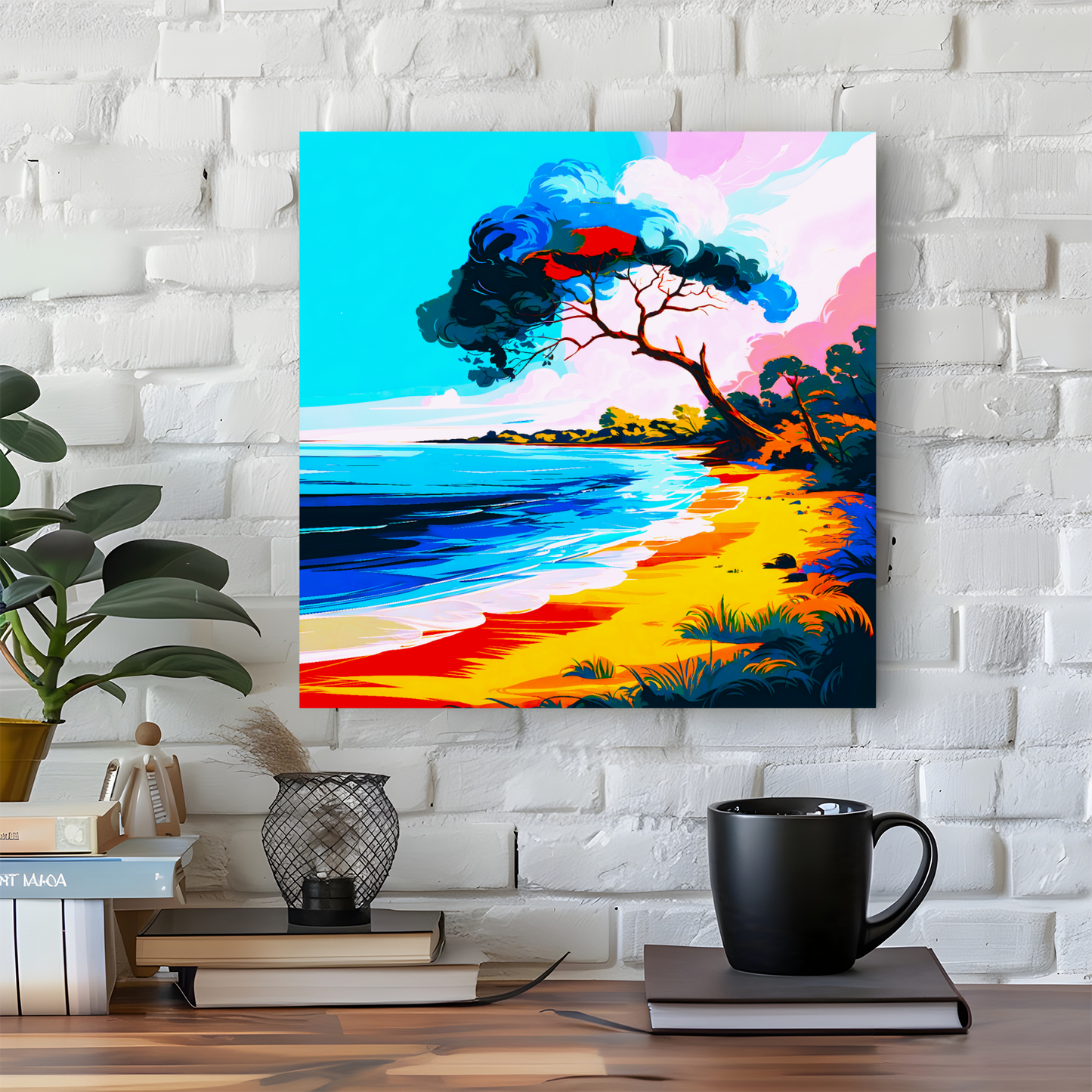 Tropical Beach 3, Printed On Canvas, Vivid Colours, Box Canvas, Unique Images, A Gift To Last A Lifetime...