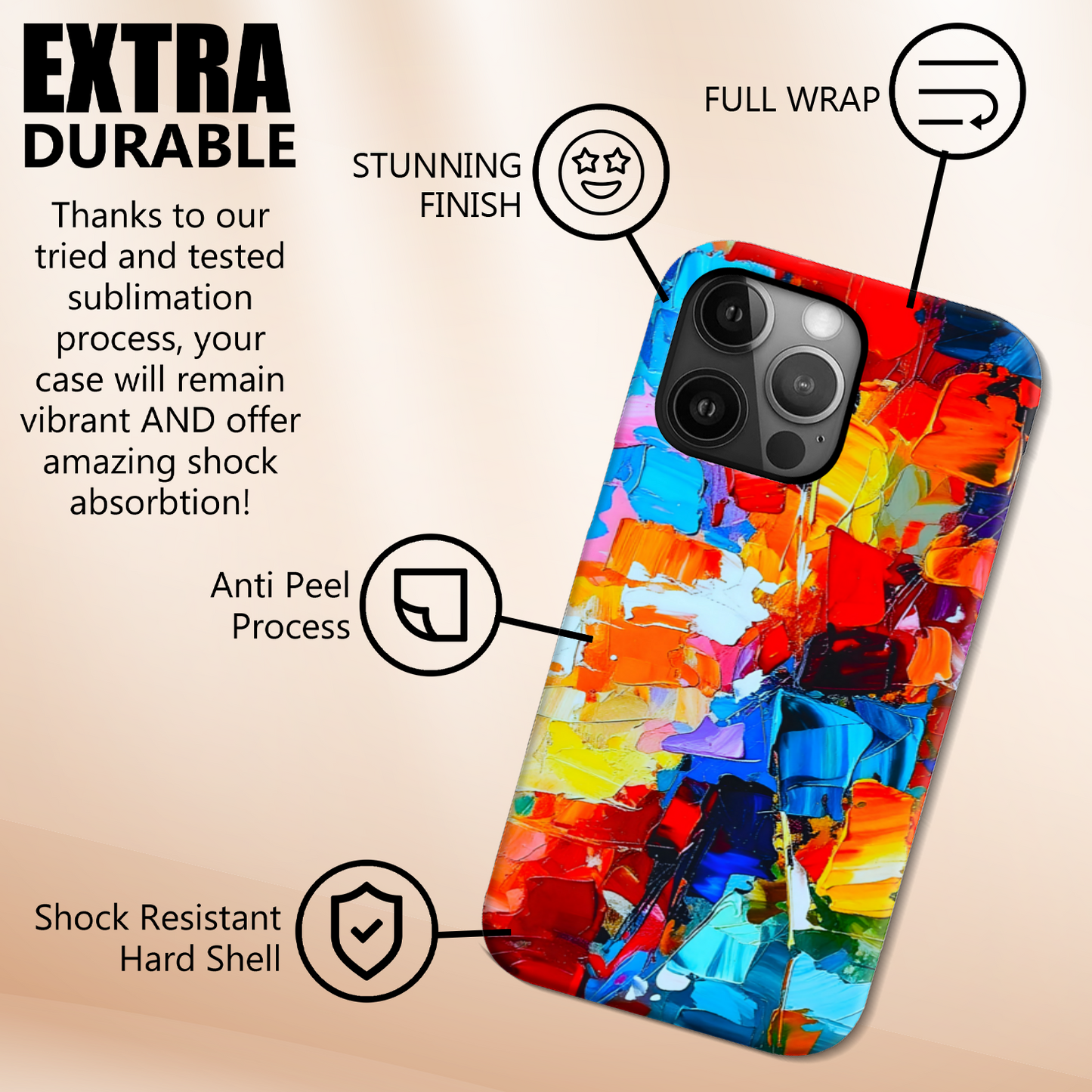 Cultural Fusion 3, Slim iPhone/ Case, Full Wrap Technology, Crafted From Premium Polycarbonate, Vivid Colours, Unique Image...