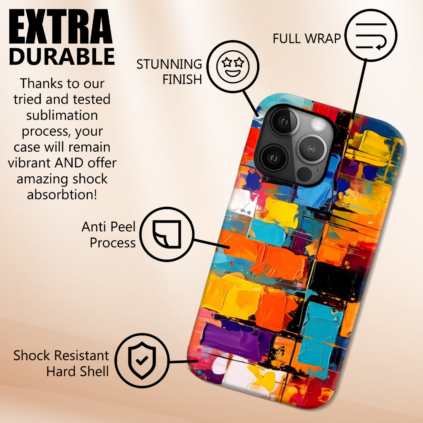 Cultural Fusion 4, Slim iPhone-Samsung Phone Case, Full Wrap Technology, Crafted From Premium Polycarbonate, Vivid Colours, Unique Image...
