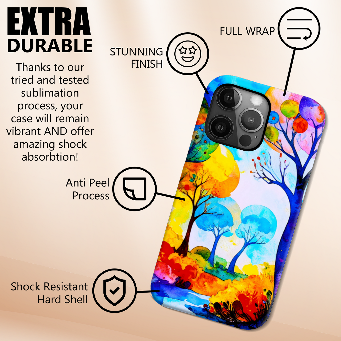 Fantasy Landscape 2, Slim iPhone-Samsung Cases, Full Wrap Technology, Crafted From Premium Polycarbonate, Vivid Colours, Unique Image...