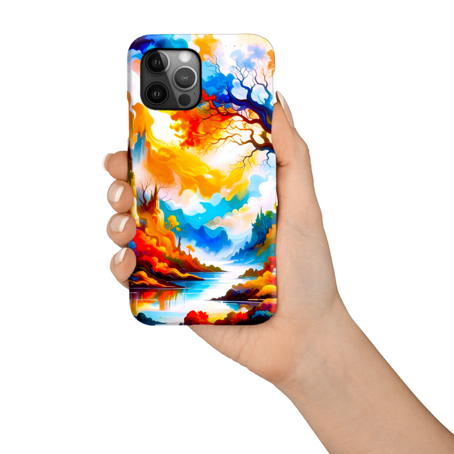 Fantasy Landscape 3, Slim iPhone-Samsung Cases, Full Wrap Technology, Crafted From Premium Polycarbonate, Vivid Colours, Unique Image...