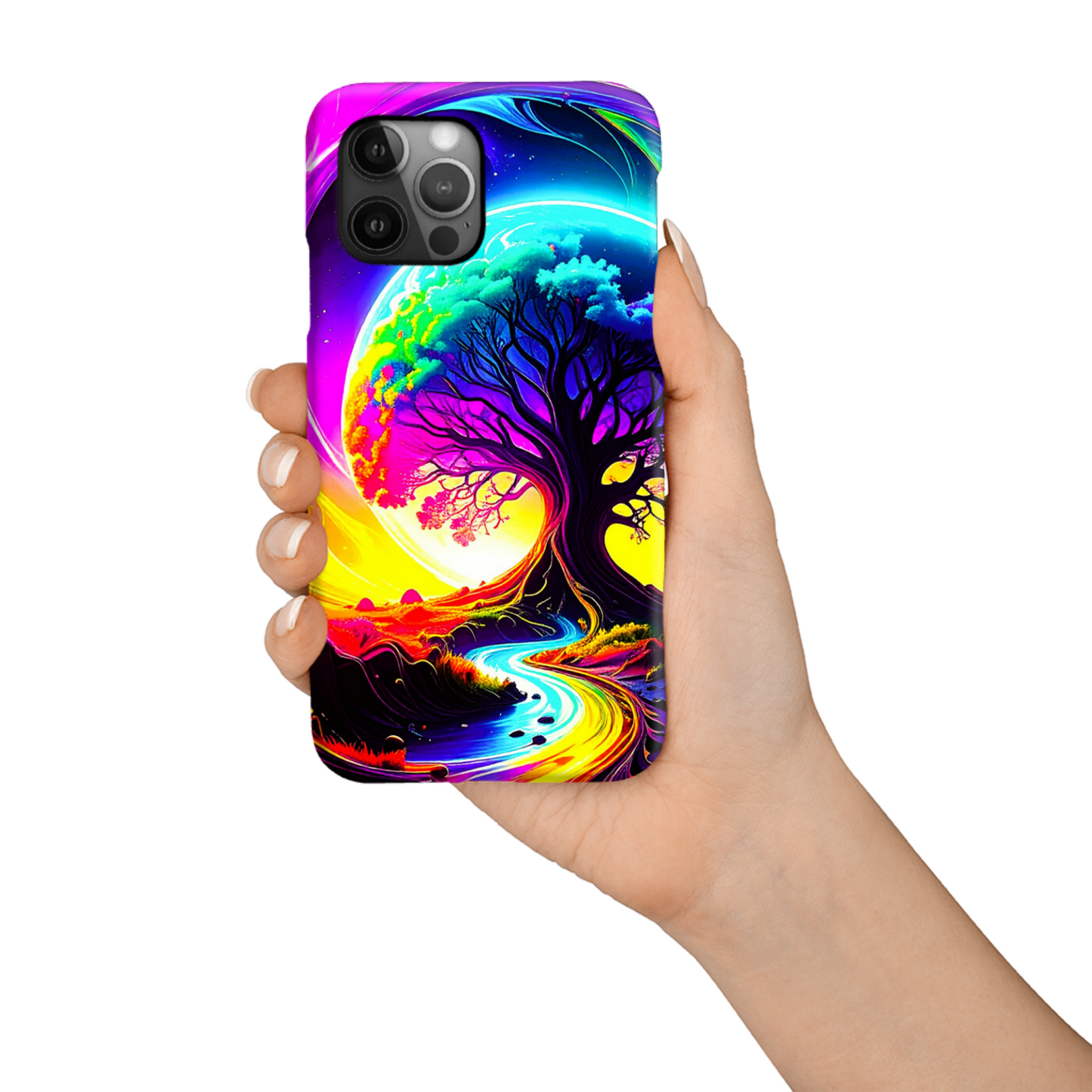 Fantasy Landscape 4, Slim iPhone-Samsung Cases, Full Wrap Technology, Crafted From Premium Polycarbonate, Vivid Colours, Unique Image...