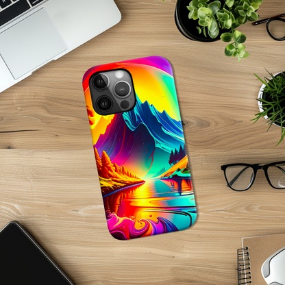 Fantasy Mountain FM1, Slim iPhone-Samsung Cases, Full Wrap Technology, Crafted From Premium Polycarbonate, Vivid Colours, Unique Image..