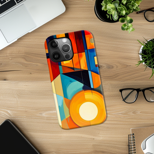 Abstract 1, Slim Gloss Phone Case, Full Wrap Technology, Crafted From Premium Polycarbonate, Vivid Colours, Unique Image...