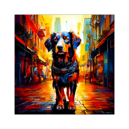 Street Dog 1, Printed On Canvas, Vivid Colours, Box Canvas, Unique Images, A Gift To Last A Lifetime...