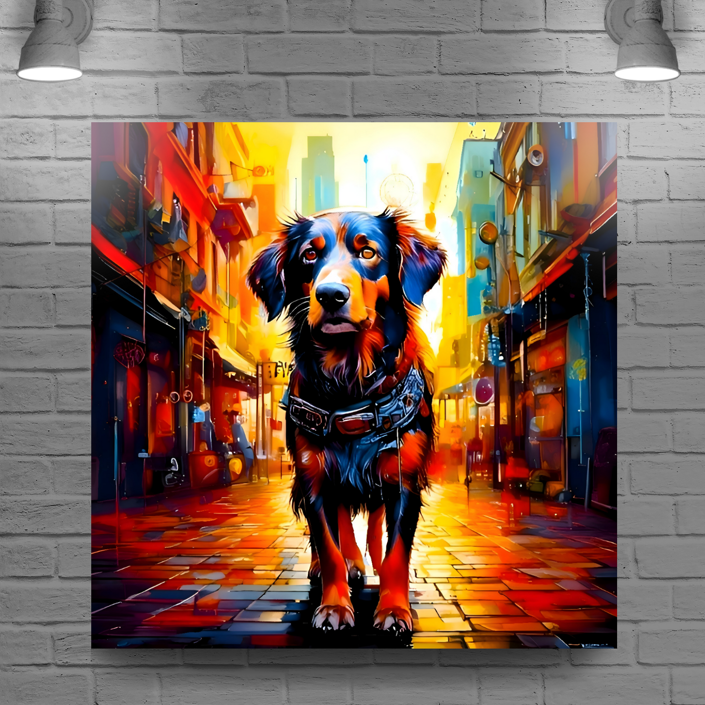 Street Dog 1, Printed On Canvas, Vivid Colours, Box Canvas, Unique Images, A Gift To Last A Lifetime...