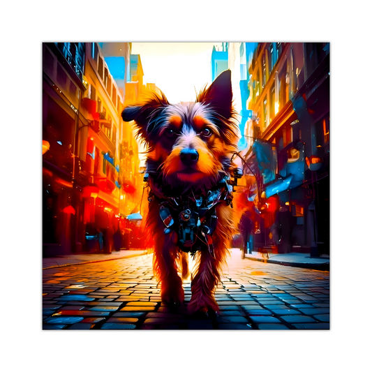 Street Dog 3, Printed On Canvas, Vivid Colours, Box Canvas, Unique Images, A Gift To Last A Lifetime...