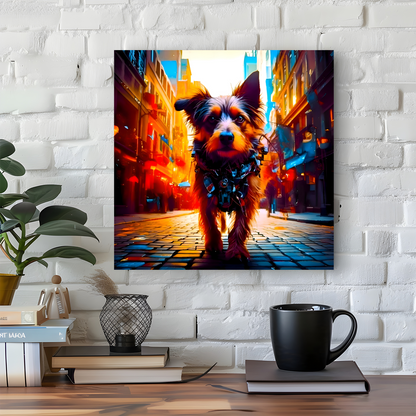 Street Dog 3, Printed On High Quality Canvas, Vivid Colours, Nice Detail, Unique Images, A Great Gift Idea...
