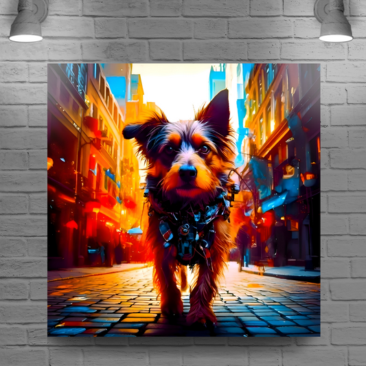 Street Dog 3, Printed On Canvas, Vivid Colours, Box Canvas, Unique Images, A Gift To Last A Lifetime...