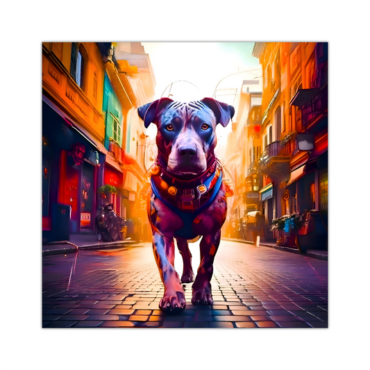 Street Dog 5,  Printed On Canvas, Vivid Colours, Box Canvas, Unique Images, A Gift To Last A Lifetime...