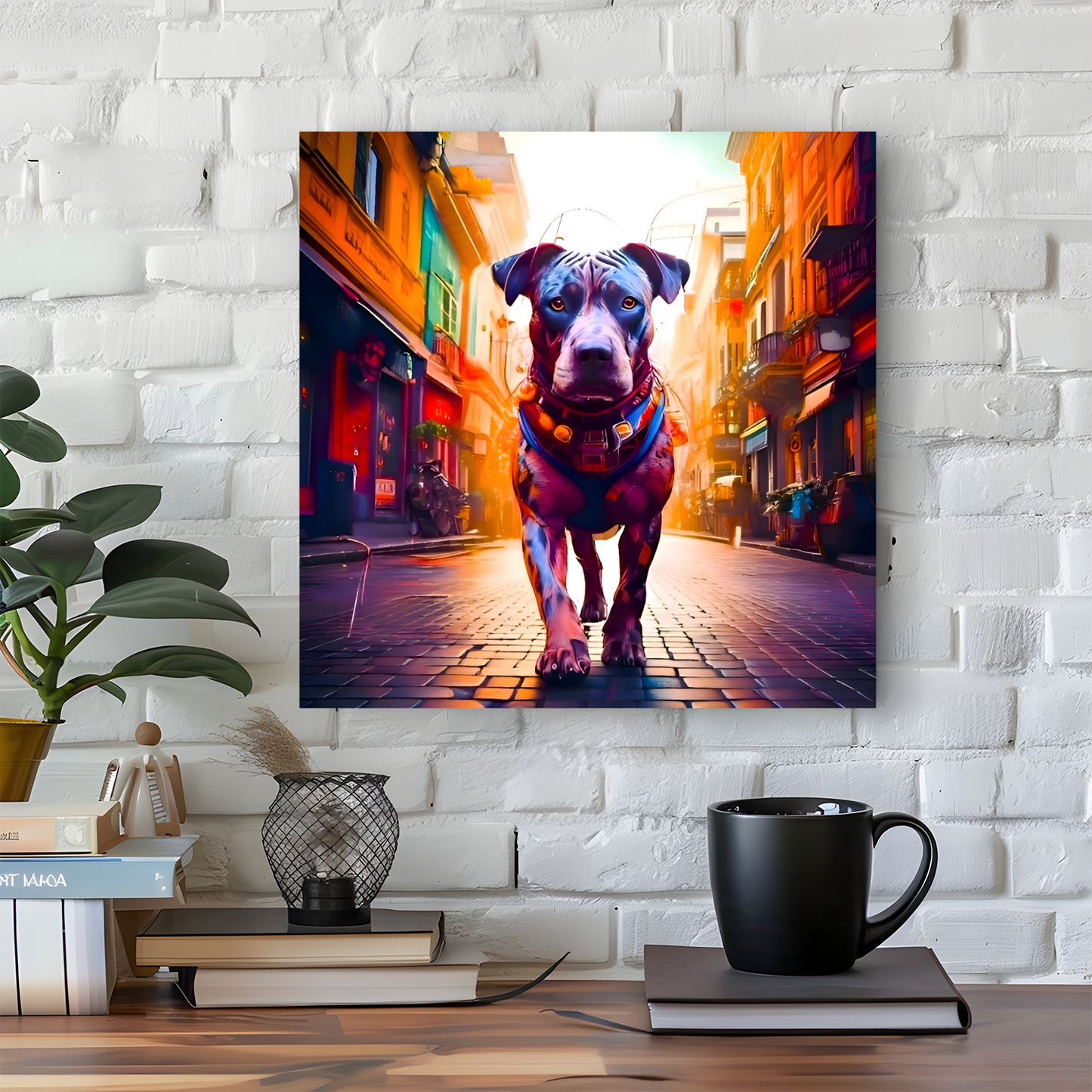 Street Dog 5,  Printed On Canvas, Vivid Colours, Box Canvas, Unique Images, A Gift To Last A Lifetime...