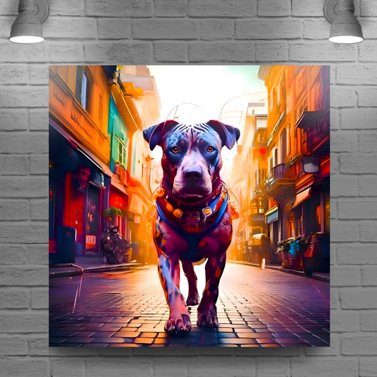 Street Dog 5,  Printed On Canvas, Vivid Colours, Box Canvas, Unique Images, A Gift To Last A Lifetime...