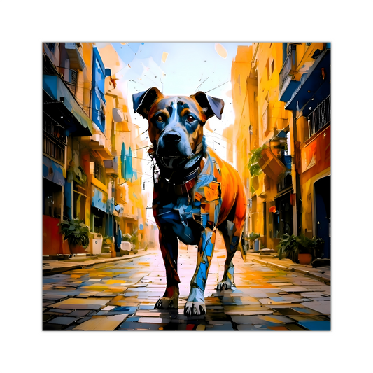 Street Dog 8,  Printed On Canvas, Vivid Colours, Box Canvas, Unique Images, A Gift To Last A Lifetime...