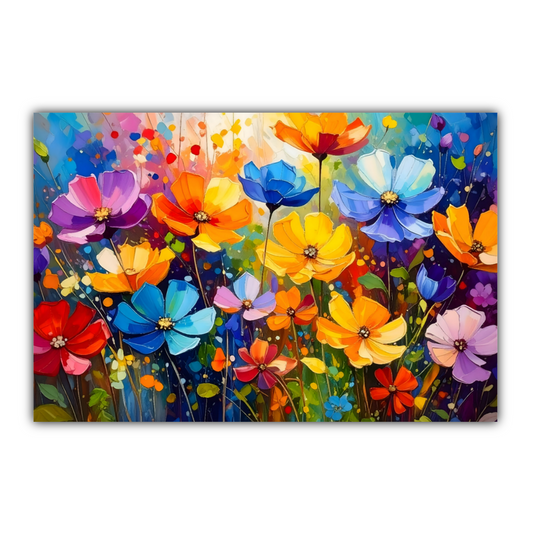 Flowers 3, Printed On Canvas, Vivid Colours, Art Prints, Box Canvas, Unique Images, A Gift To Last A Lifetime...