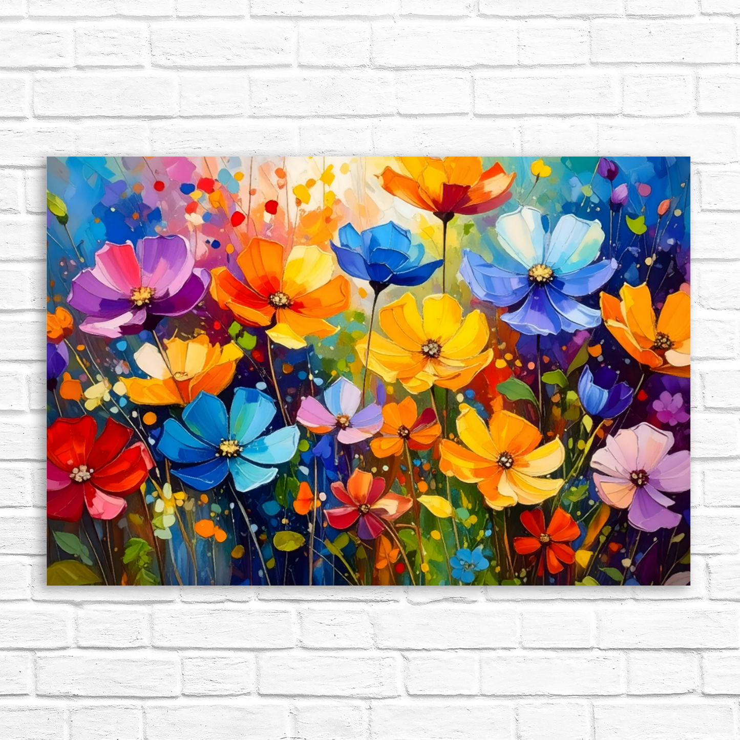 Flowers 3, Printed On Canvas, Vivid Colours, Art Prints, Box Canvas, Unique Images, A Gift To Last A Lifetime...