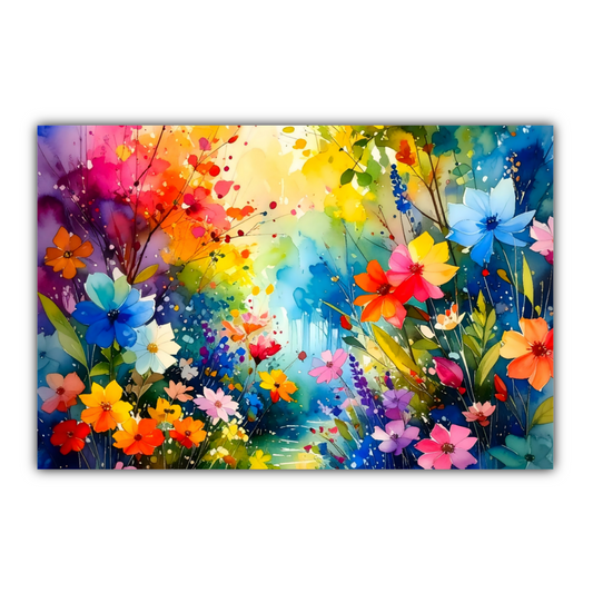 Flowers 4, Printed On Canvas, Vivid Colours, Art Prints, Box Canvas, Unique Images, A Gift To Last A Lifetime...