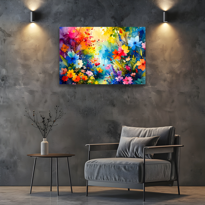 Flowers 4, Printed On Canvas, Vivid Colours, Box Canvas, Art Print, Unique Images, A Gift To Last A Lifetime...