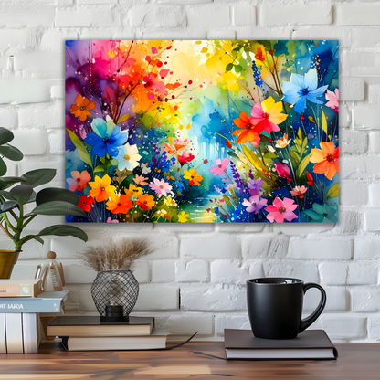 Flowers 4, Printed On Canvas, Vivid Colours, Box Canvas, Art Print, Unique Images, A Gift To Last A Lifetime...
