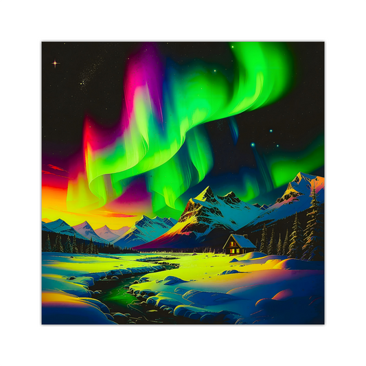 Aurora Borealis 1, Printed On Canvas, Vivid Colours, Art Prints, Box Canvas, Unique Images, A Gift To Last A Lifetime...