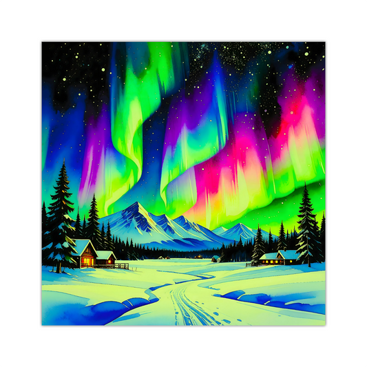 Aurora Borealis 2, Printed On Canvas, Vivid Colours, Art Prints, Box Canvas, Unique Images, A Gift To Last A Lifetime...