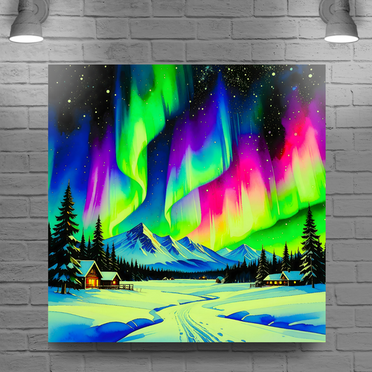 Aurora Borealis 2, Printed On Canvas, Vivid Colours, Art Prints, Box Canvas, Unique Images, A Gift To Last A Lifetime...