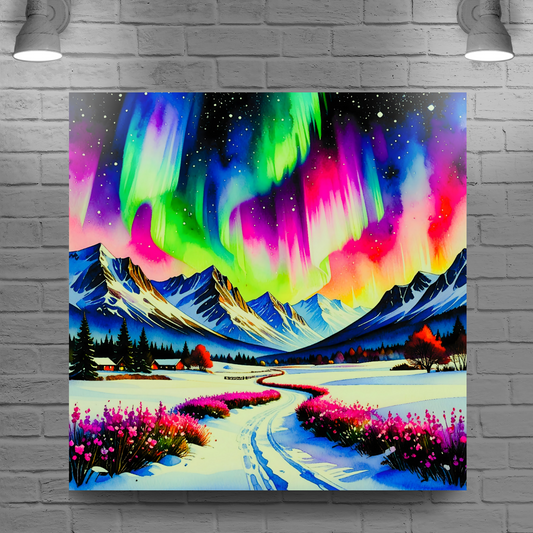 Aurora Borealis 3, Printed On Canvas, Vivid Colours, Art Prints, Box Canvas, Unique Images, A Gift To Last A Lifetime...