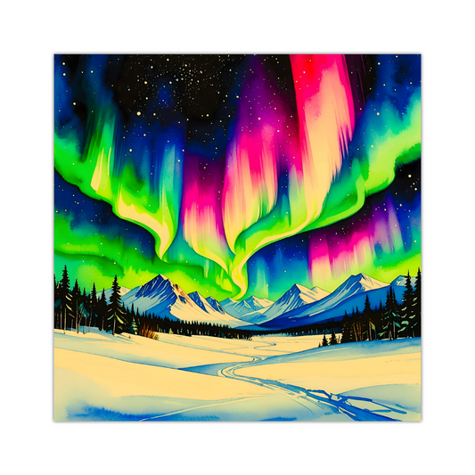 Aurora Borealis 4, Printed On Canvas, Vivid Colours, Art Prints, Box Canvas, Unique Images, A Gift To Last A Lifetime...