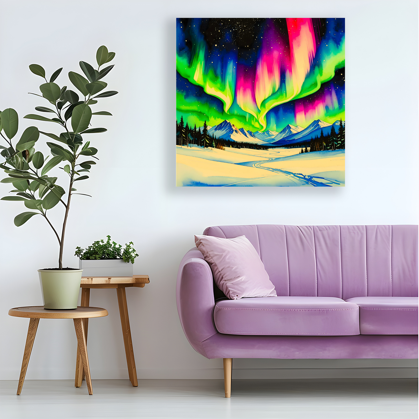 Aurora Borealis 4, Printed On Canvas, Vivid Colours, Art Prints, Box Canvas, Unique Images, A Gift To Last A Lifetime...