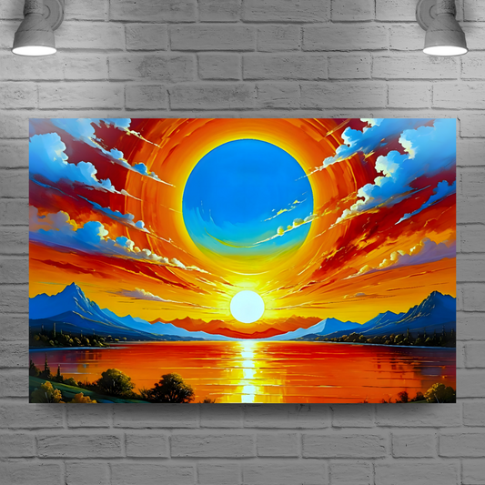 Sunrise 1, Printed On Canvas, Vivid Colours, Art Prints, Box Canvas, Unique Images, A Gift To Last A Lifetime...