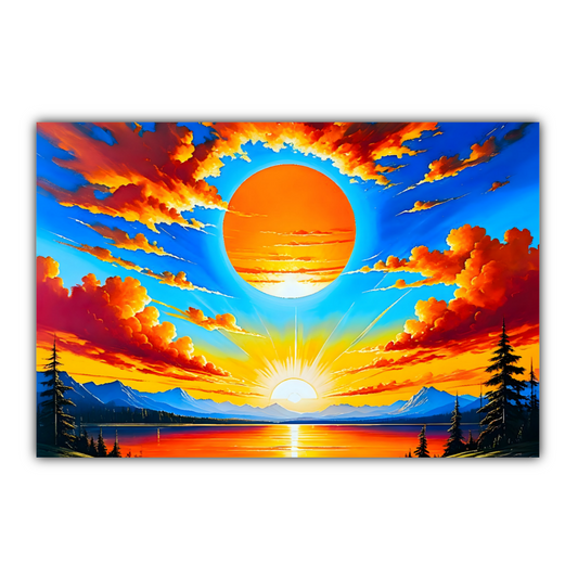 Sunrise 2, Printed On Canvas, Vivid Colours, Art Prints, Box Canvas, Unique Images, A Gift To Last A Lifetime...