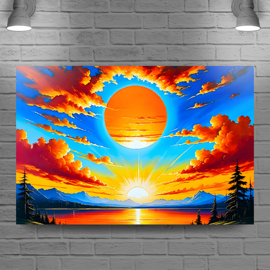 Sunrise 2, Printed On Canvas, Vivid Colours, Art Prints, Box Canvas, Unique Images, A Gift To Last A Lifetime...
