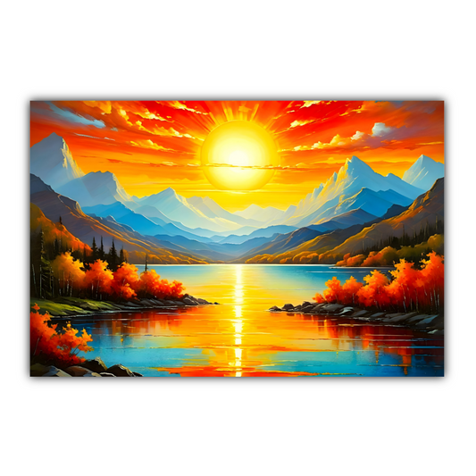Sunrise 4, Printed On Canvas, Vivid Colours, Art Prints, Box Canvas, Unique Images, A Gift To Last A Lifetime...