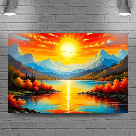 Sunrise 4, Printed On Canvas, Vivid Colours, Art Prints, Box Canvas, Unique Images, A Gift To Last A Lifetime...