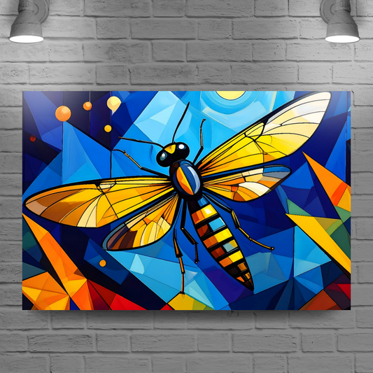 Abstract Firefly 3, Printed On Canvas, Vivid Colours, Box Canvas, Unique Images, A Gift To Last A Lifetime...